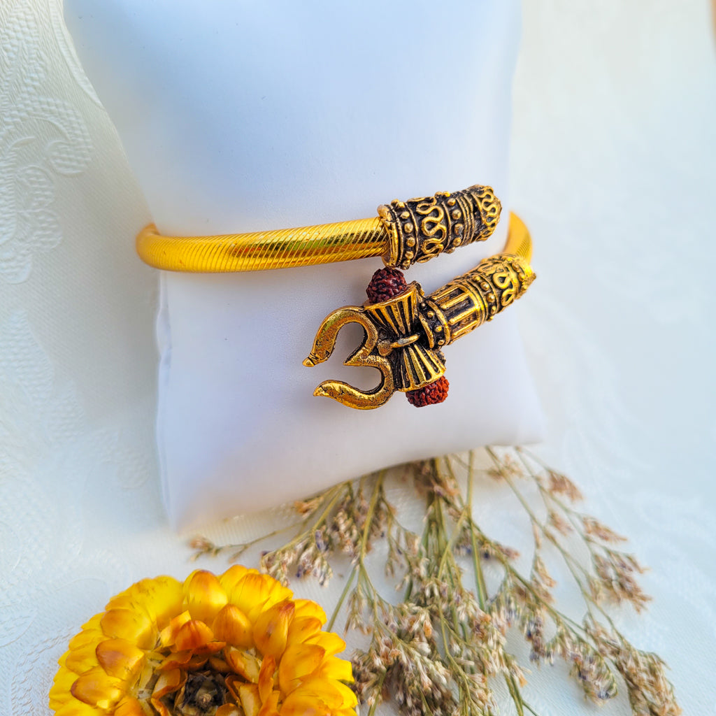 Kada Rakhi For Special Brother - Shivji AUM Damru Symbol