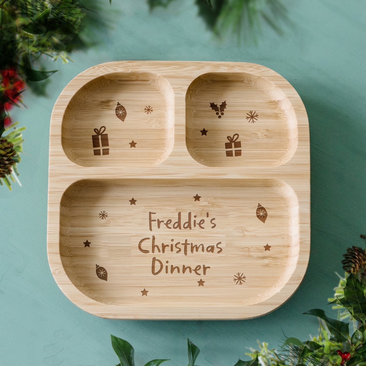 Personalised Christmas Dinner Plate