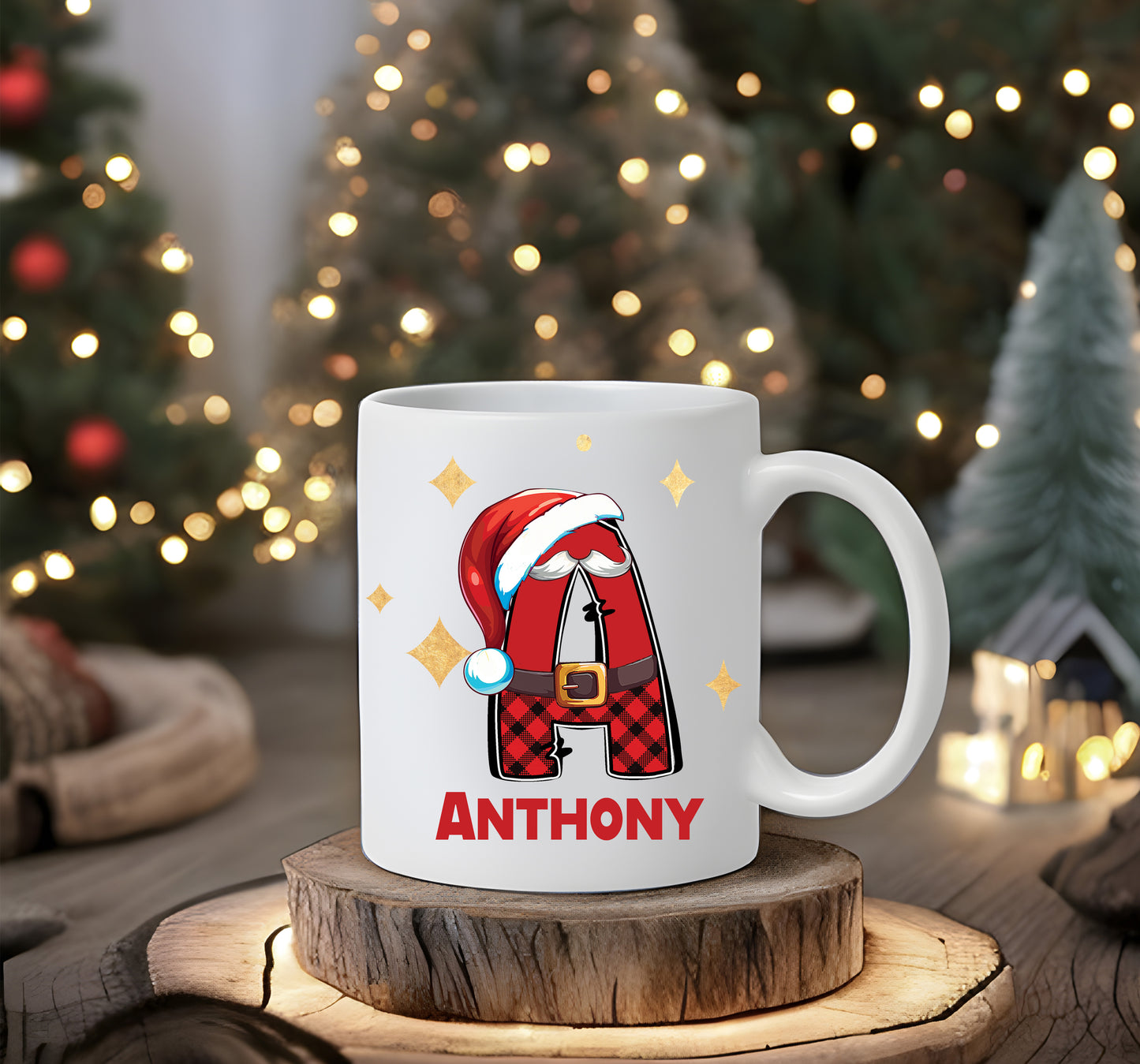 Personalised Christmas Hat Mug