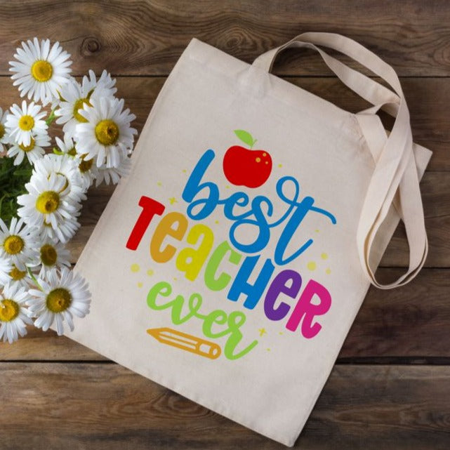 Personalised Best Teachers Tote Bag, Best Teacher Mug, Combo Set