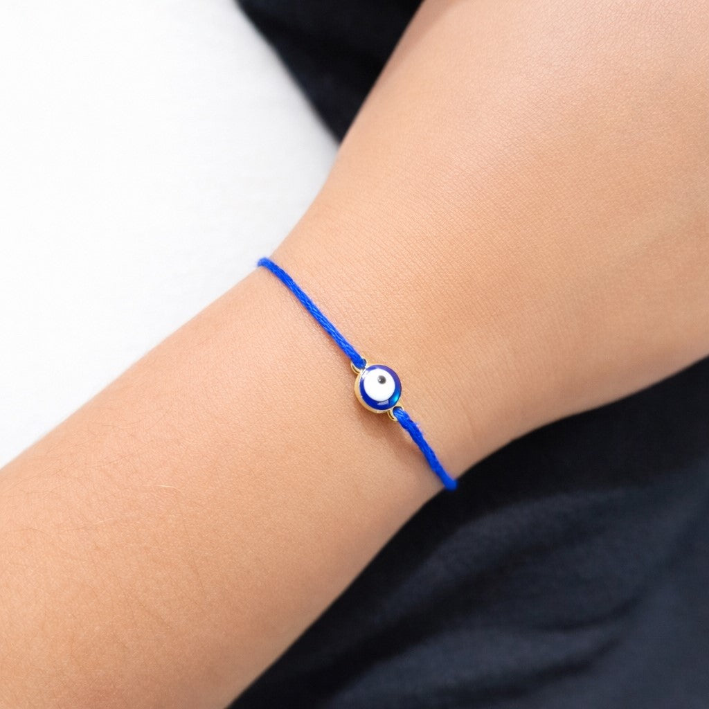 Small Children (Baby) Evil eye Pearl Rakhi Rakhri bracelet, Rakhi, Simple Rakhi, Evil eye Rakhi