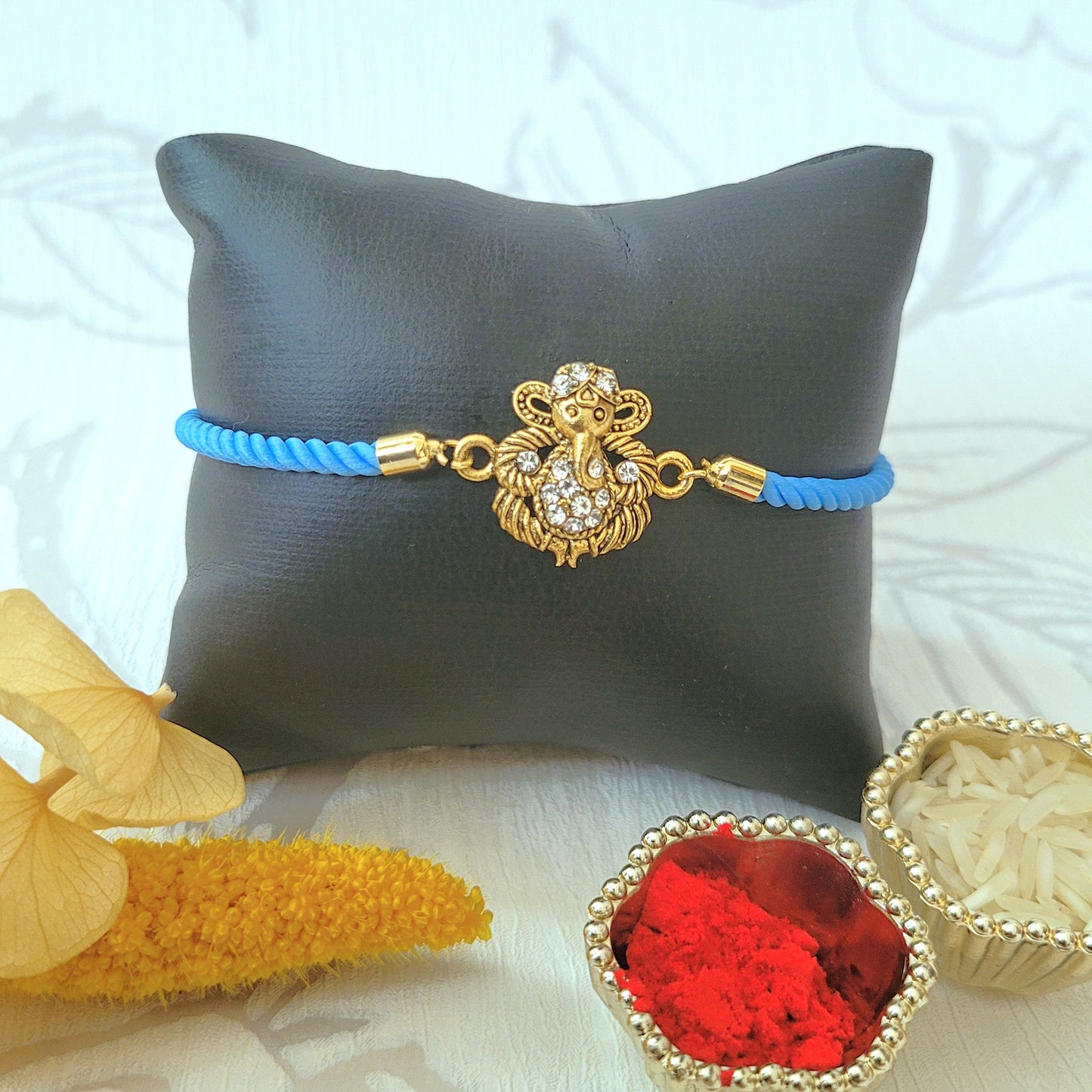 Bal Ganesh Rakhi Designer Style Adjustable Bracelet