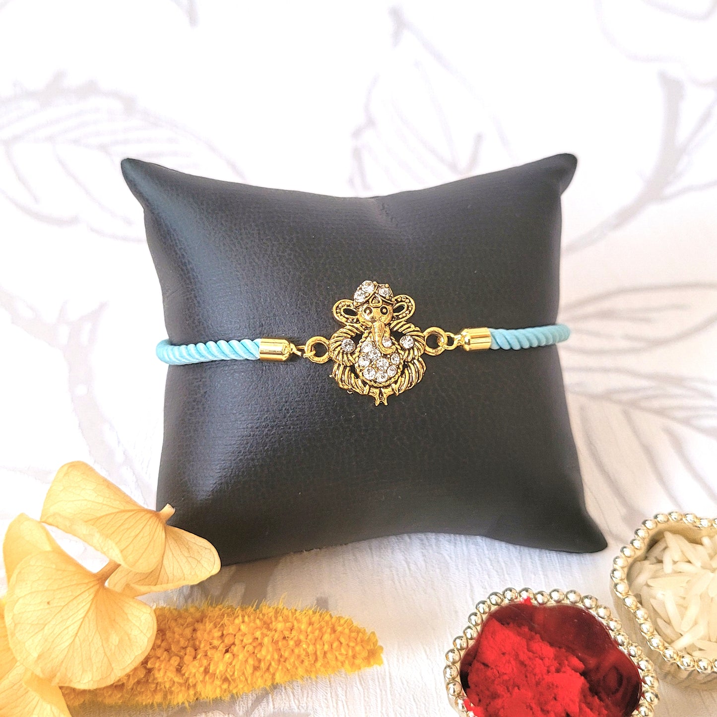 Bal Ganesh Rakhi Designer Style Adjustable Bracelet