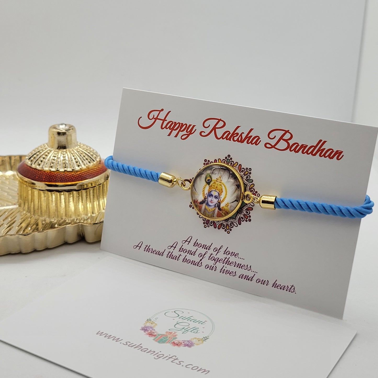 Vishnuji Rakhi Adjustable Bracelet