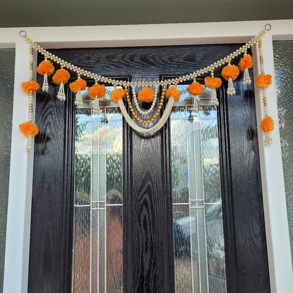Traditional Indian door hanging, Door Toran, Diwali toran