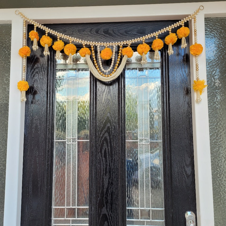 Traditional Indian door hanging, Door Toran, Diwali toran