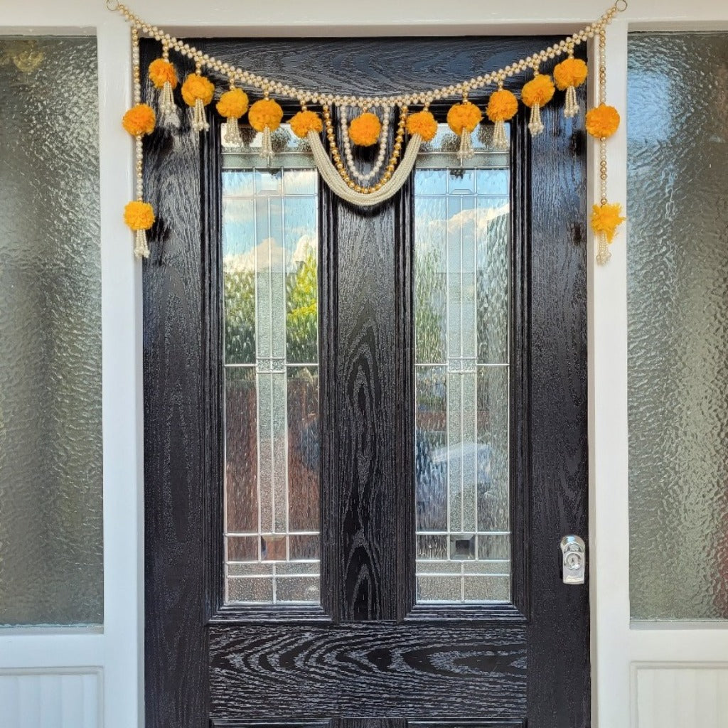 Traditional Indian door hanging, Door Toran, Diwali toran