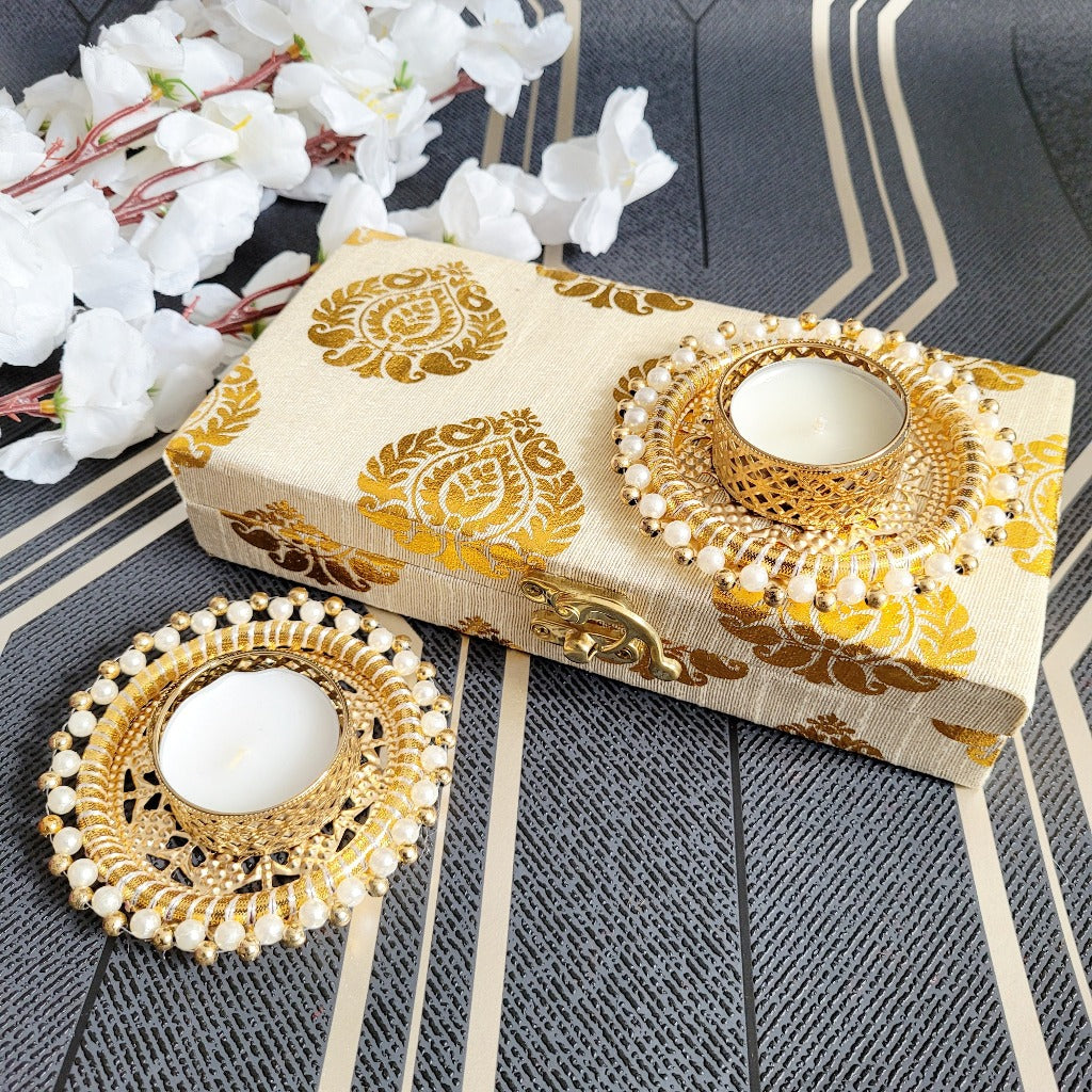 Diwali Round Diya in gift box, diyas, diwali decorations