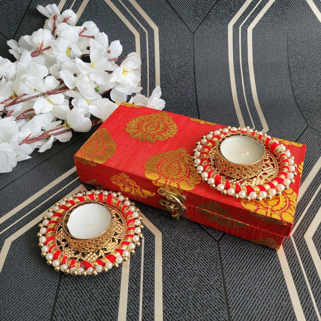 Diwali Round Diya in gift box, diyas, diwali decorations
