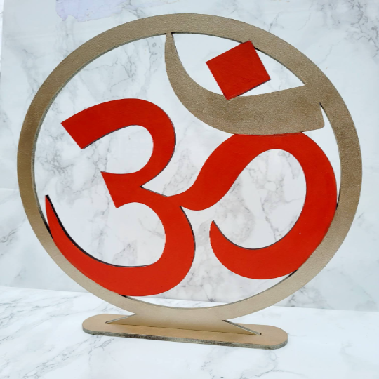 Om, Aum Sign, Decorative Om, Aum Sign, Freestanding Aum, Om Sign, Home temple decorations, Mandir Decorations