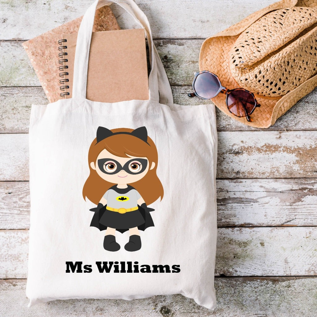 Superhero Teacher Tote Bag