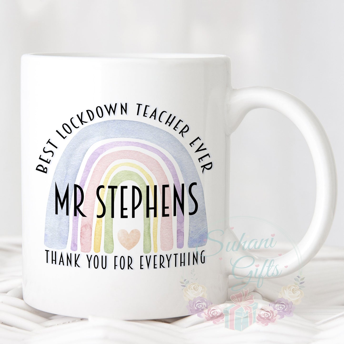 Personalised Best Lockdown School Teachers Mug