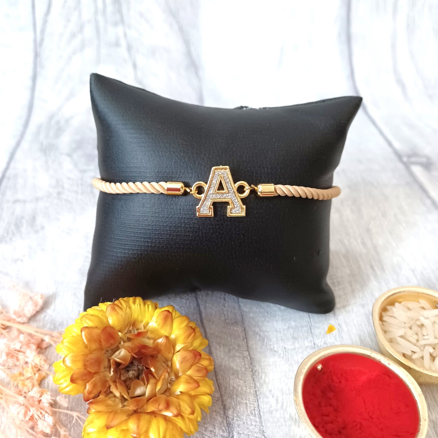 Adjustable Personalised Initials Rakhi