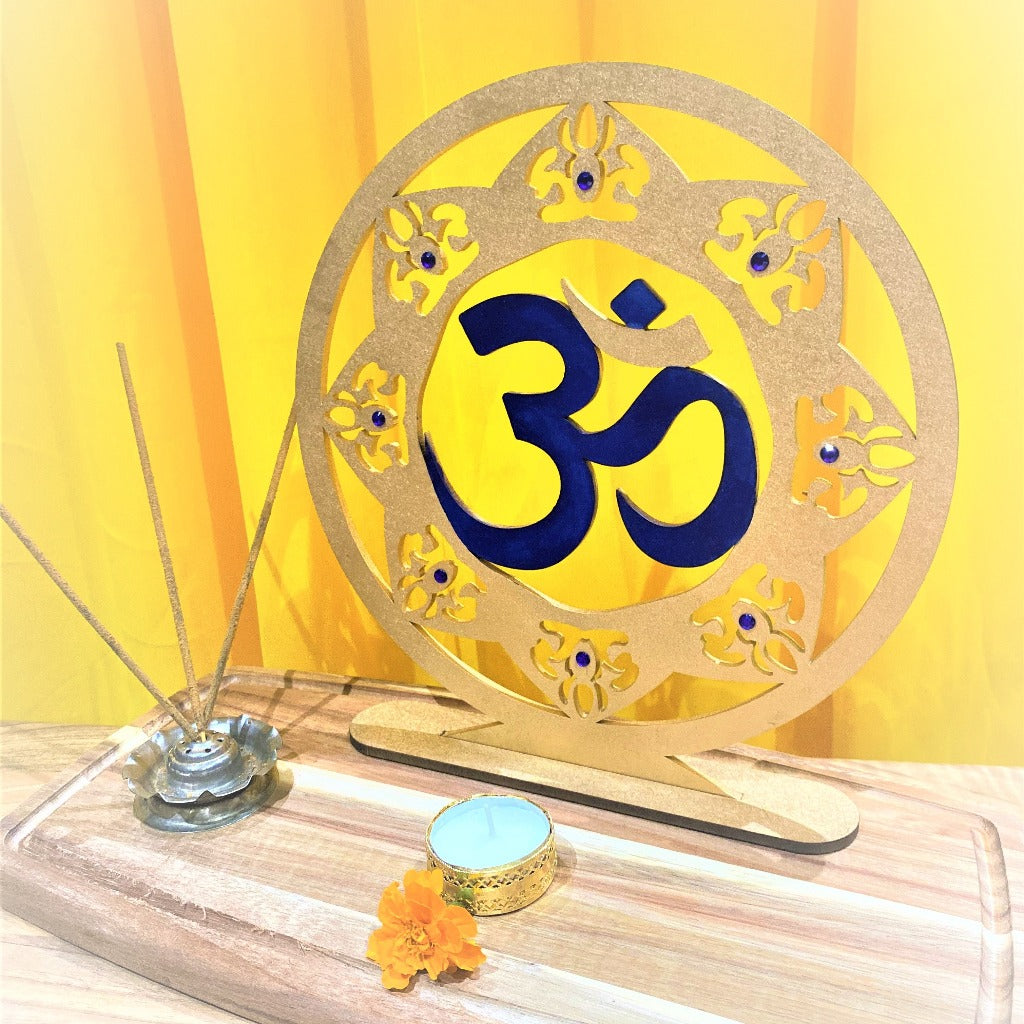 Om sign freestanding mandala Diwali decoration and gift