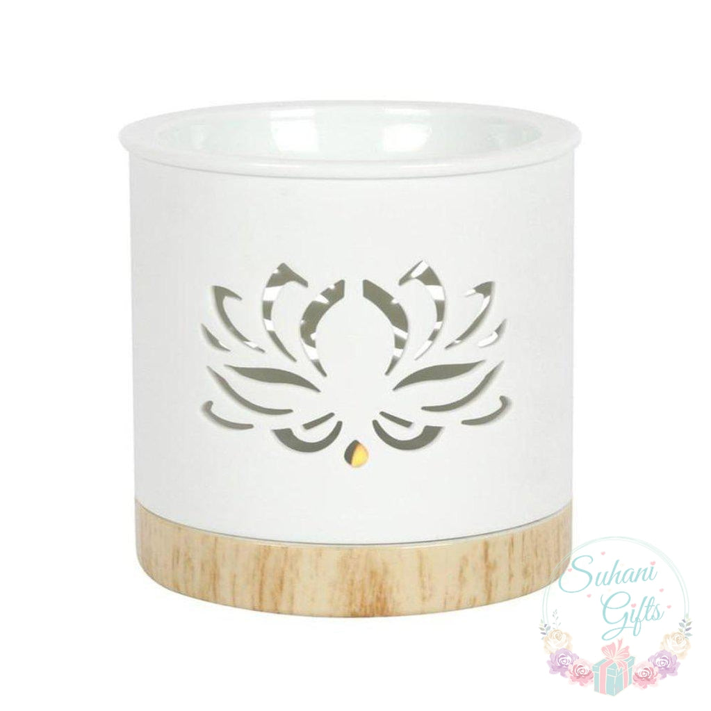 White Lotus Oil Burner-Suhani Gifts