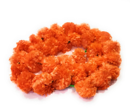 Marigold Diwali Decoration, Marigold Garlands, Garlands, Festive Decoration Pack of 4 strings