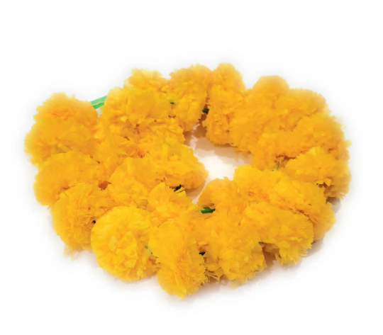 Marigold Diwali Decoration, Marigold Garlands, Garlands, Festive Decoration Pack of 4 strings