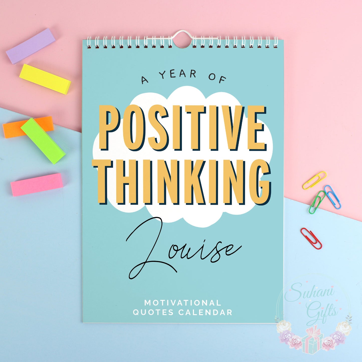 Personalised A4 Motivational Quotes Calendar - Suhani Gifts