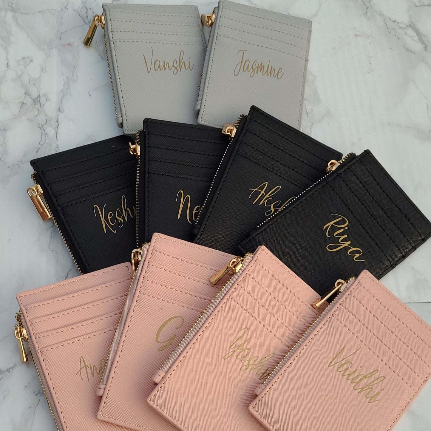 Personalised card holder, personalised gift, bridal party gifts