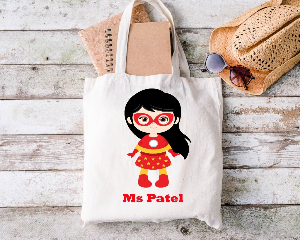 Superhero Teacher Tote Bag