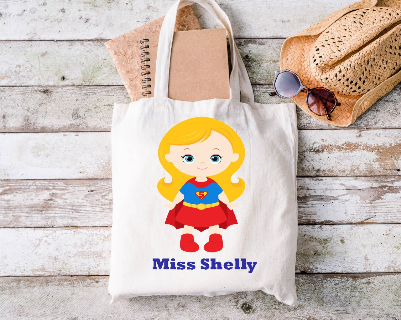 Superhero Teacher Tote Bag