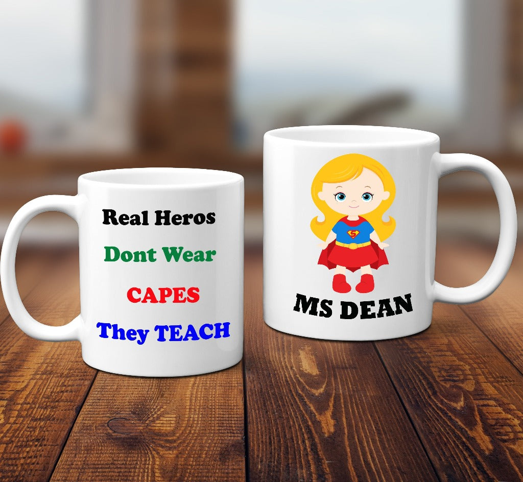 Superhero Teacher Mug - Female