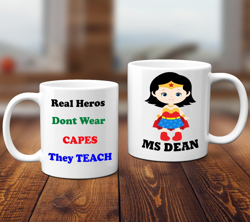 Superhero Teacher Mug - Female