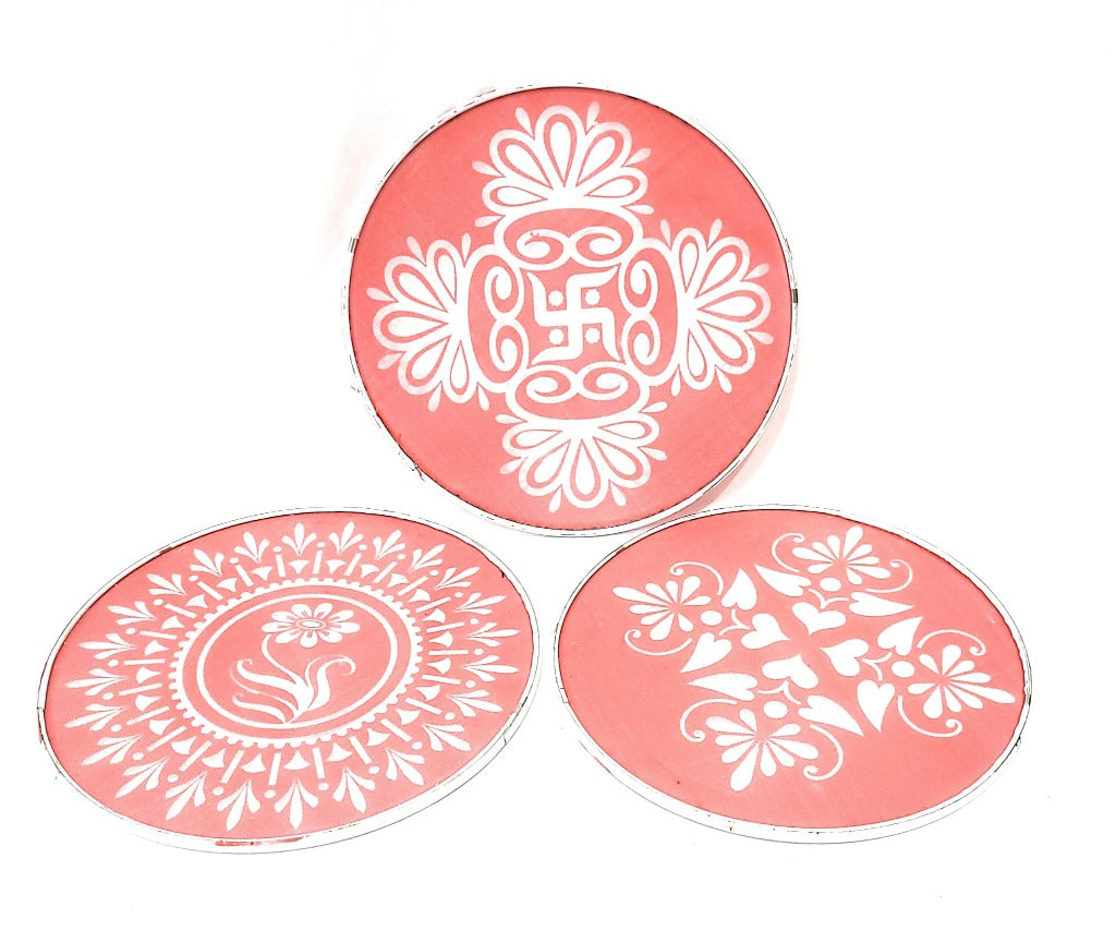Diwali Rangoli Stencil Kolam Muggu Ganesh Diwali Ugadi Holi Festival Karwa Chauth art decoration