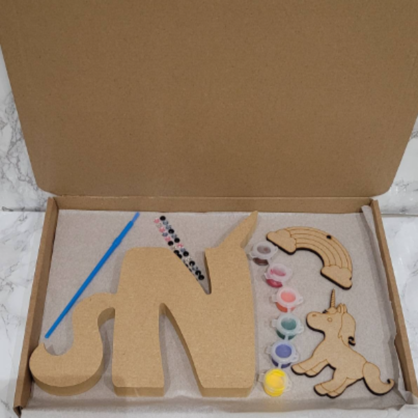 Unicorn Letter Box, Gifts for girls, Unicorn Activity Box ,Unicorn crafts, Letter Crafts, Girls Unicorn Crafts, 4 5 6 7 8 year old gift