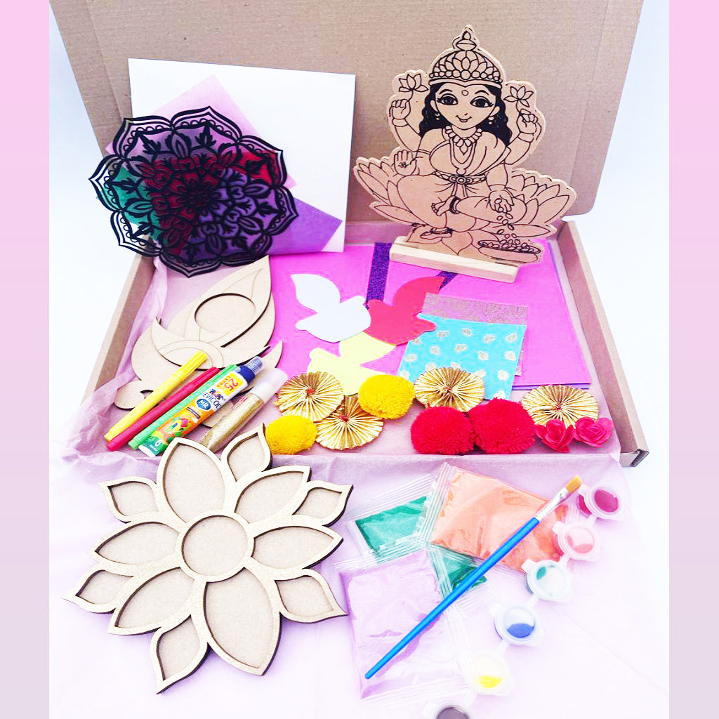 Kids Diwali 2022 Craft Box - Ganesha, Ram Sita, Laxmiji
