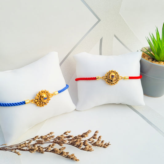 Shivling Rakhi Adjustable Bracelet