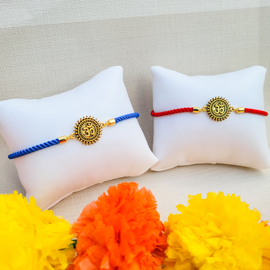 Om Rakhi Designer Adjustable Bracelet Style
