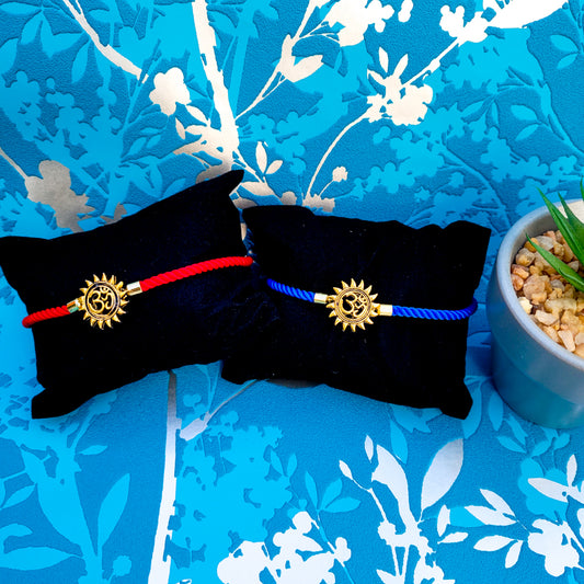 Surya Om Rakhi Designer Adjustable Bracelet Style
