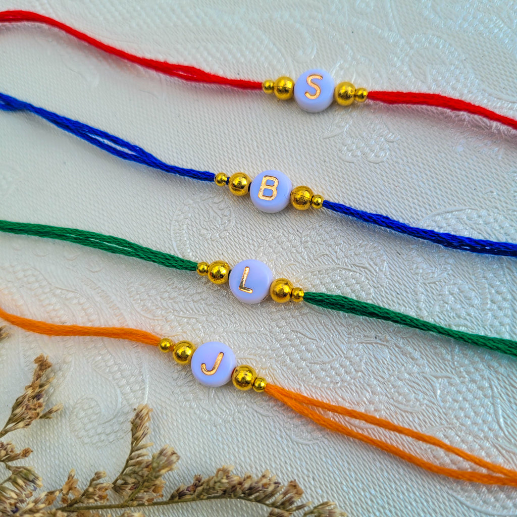 Simple Rakhi Personalised For Your Brother - Delicate Design For Everyday Wear