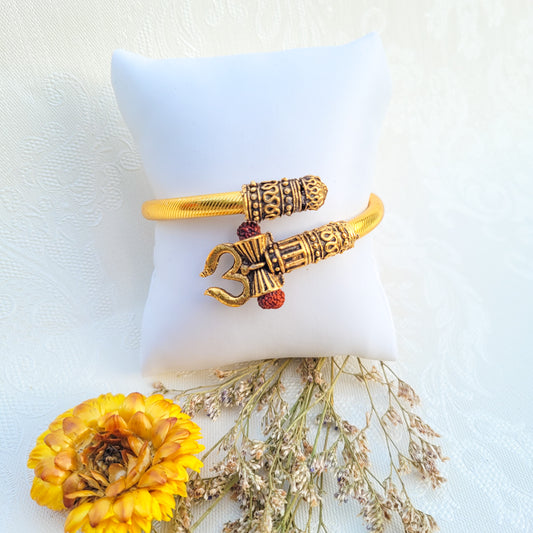 Kada Rakhi For Special Brother - Shivji AUM Damru Symbol
