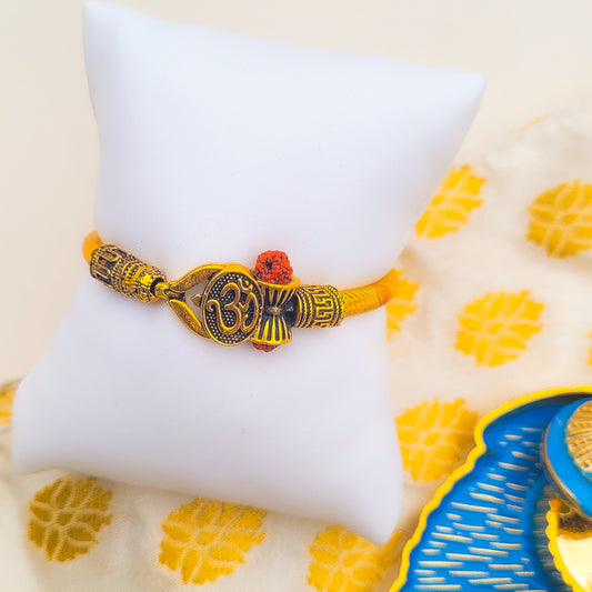 Om Namah Shivaya Rakhi - Kada Style Designer Wear -For small wrists