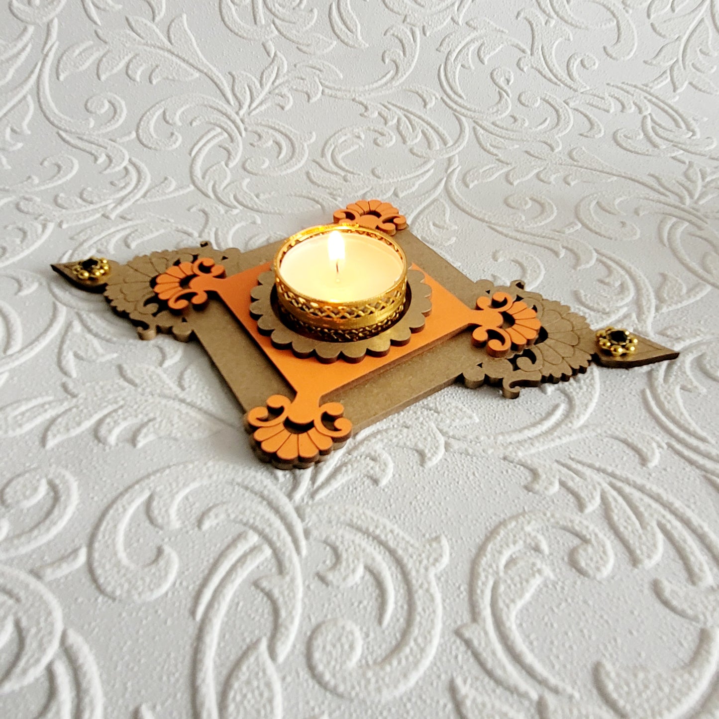 Intricate Diya