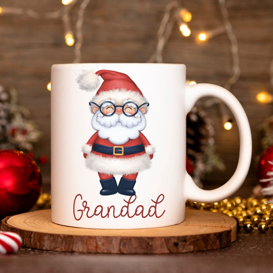 Personalised Mr and Mrs Santa Mugs