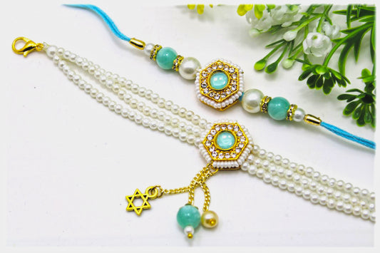 Bhai Bhabh Royal Rakhi Sets - Designer Style