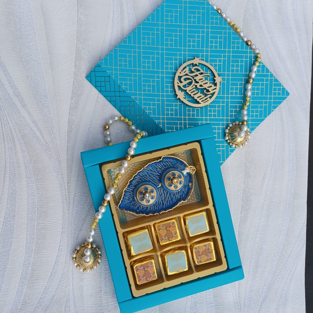 Diwali Chocolate gift set - Blue