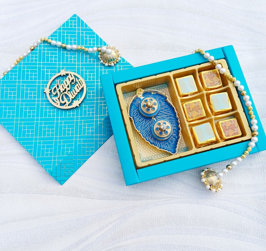 Diwali Chocolate gift set - Blue