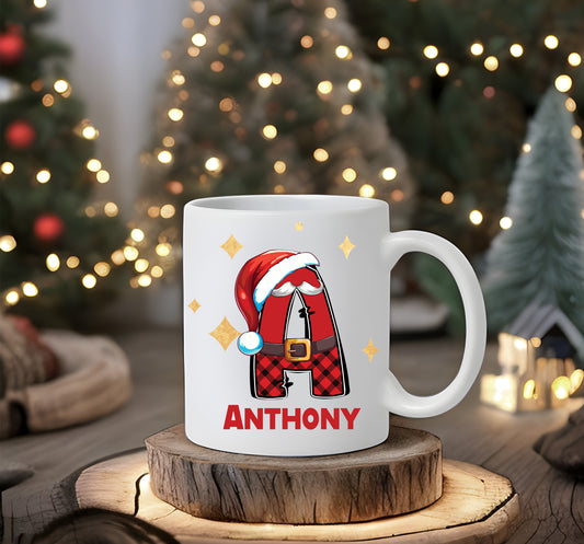 Personalised Christmas Hat Mug