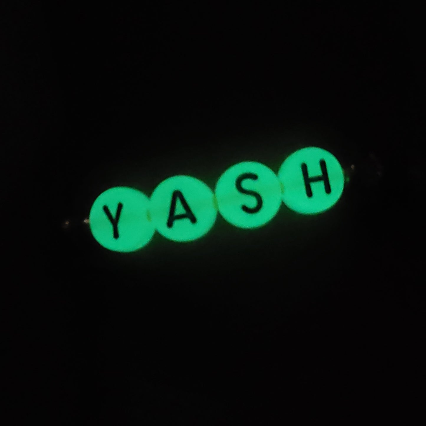 Kids personalised Glow in the dark colour beads Rakhri/Rakhi