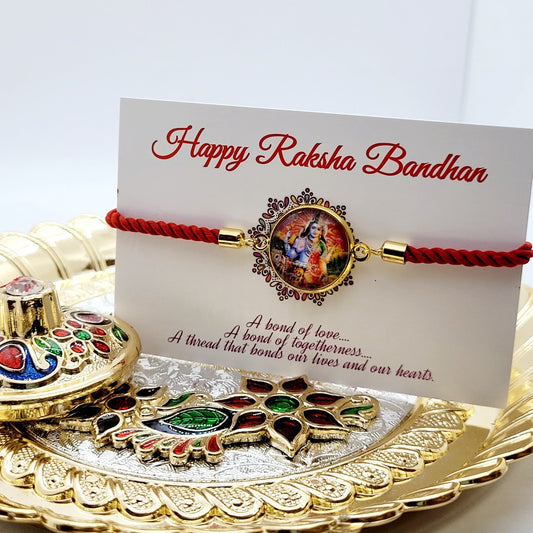 Shiv Paravati Rakhi Adjustable Bracelet