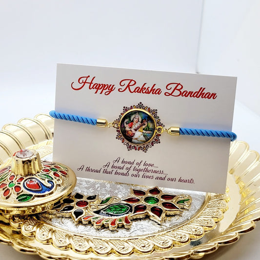 Saraswati Maa Rakhi Adjustable Bracelet