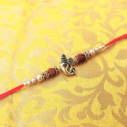 Rakhi with Rudraksh Beads