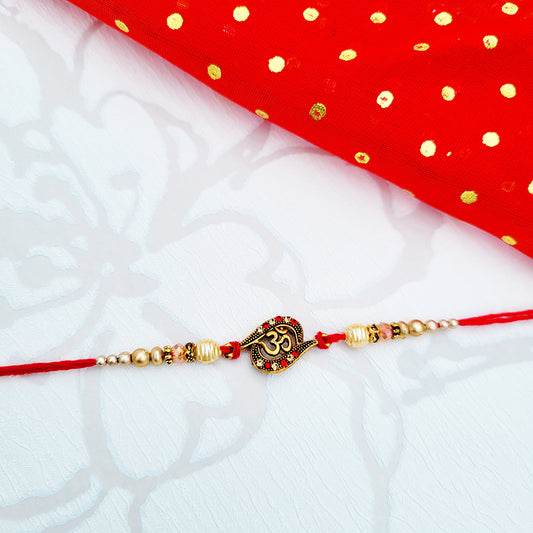 Rakhi with Eternal Peace symbol Om / AUM for Raksha Bandhan 2023