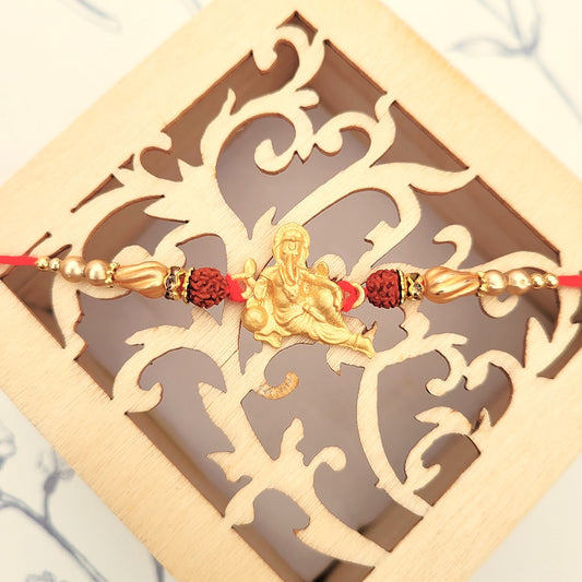 Lucky Ganesha Unique Design Rakhi