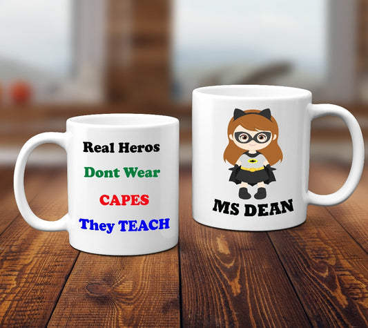 Superhero Teacher Mug - Female