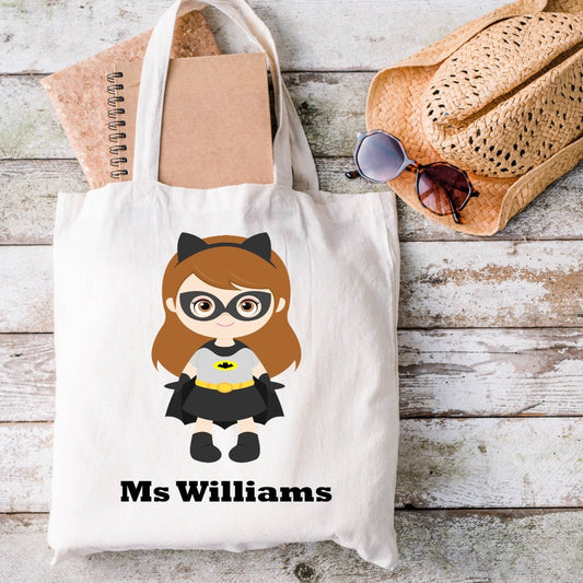 Superhero Teacher Tote Bag